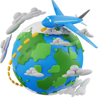 3d render icon Travel Agency